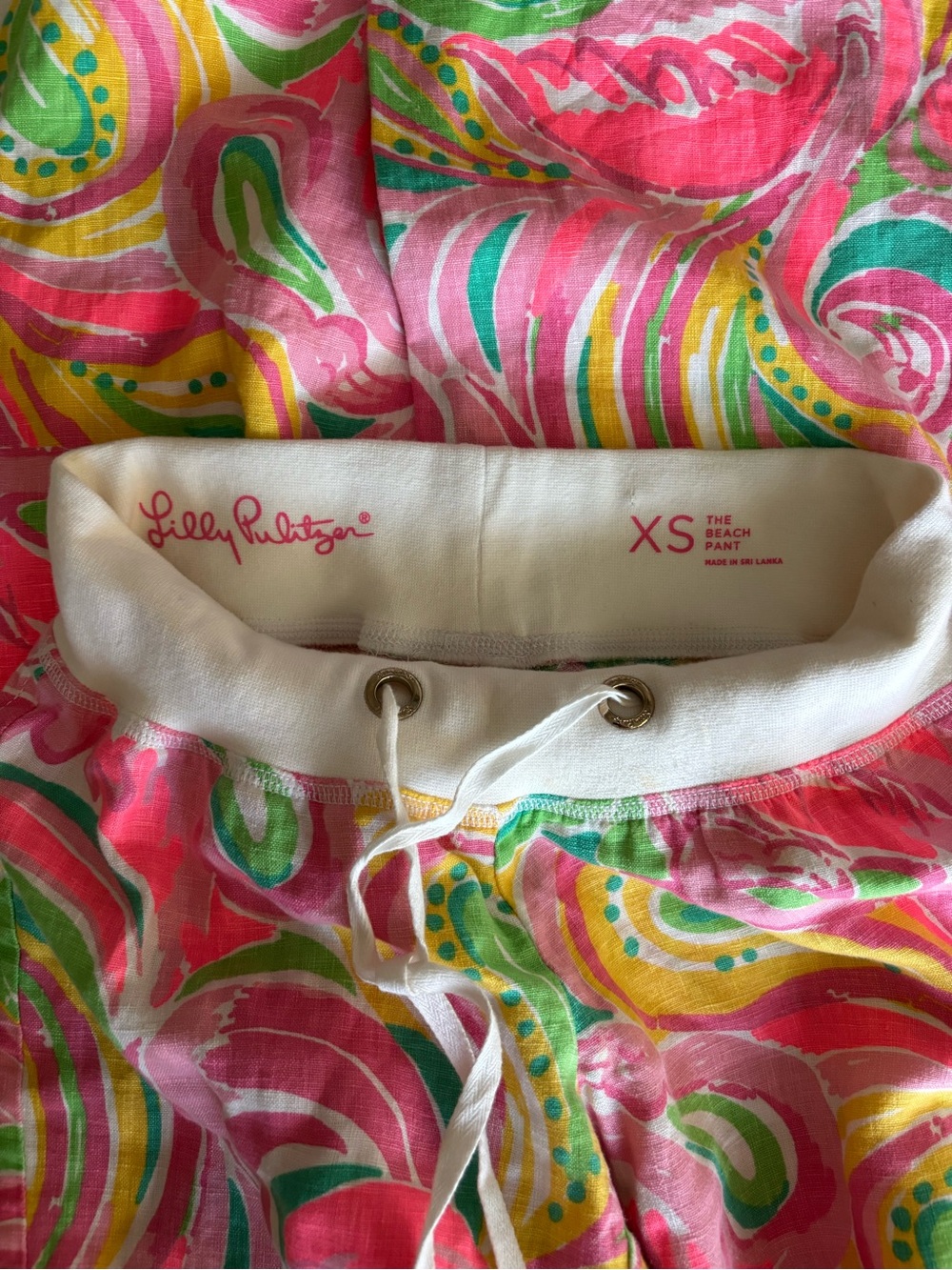 Lilly Pulitzer NWOT The Beach Pant in So A Peeling paisley colorway - Picture 3 of 3